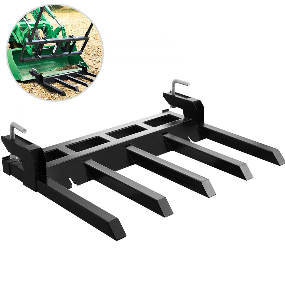 010944472191 - Heavy-Duty Clamp-On Forks for 48'' Bucket, 2500 lbs Capacity