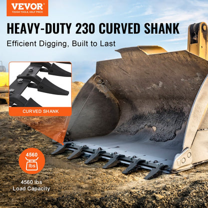 ZZ0348 - 48'' VEVOR Steel Tooth Bar for Heavy-Duty Digging