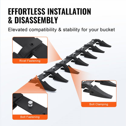 ZZ0360 - 60'' VEVOR Heavy-Duty Tooth Bar for Efficient Digging