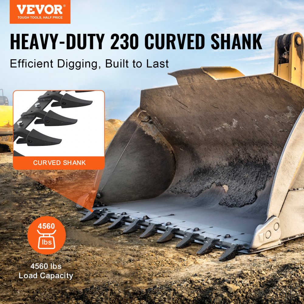 ZZ0372 - 72'' VEVOR Heavy-Duty Bucket Tooth Bar for Enhanced Digging Power