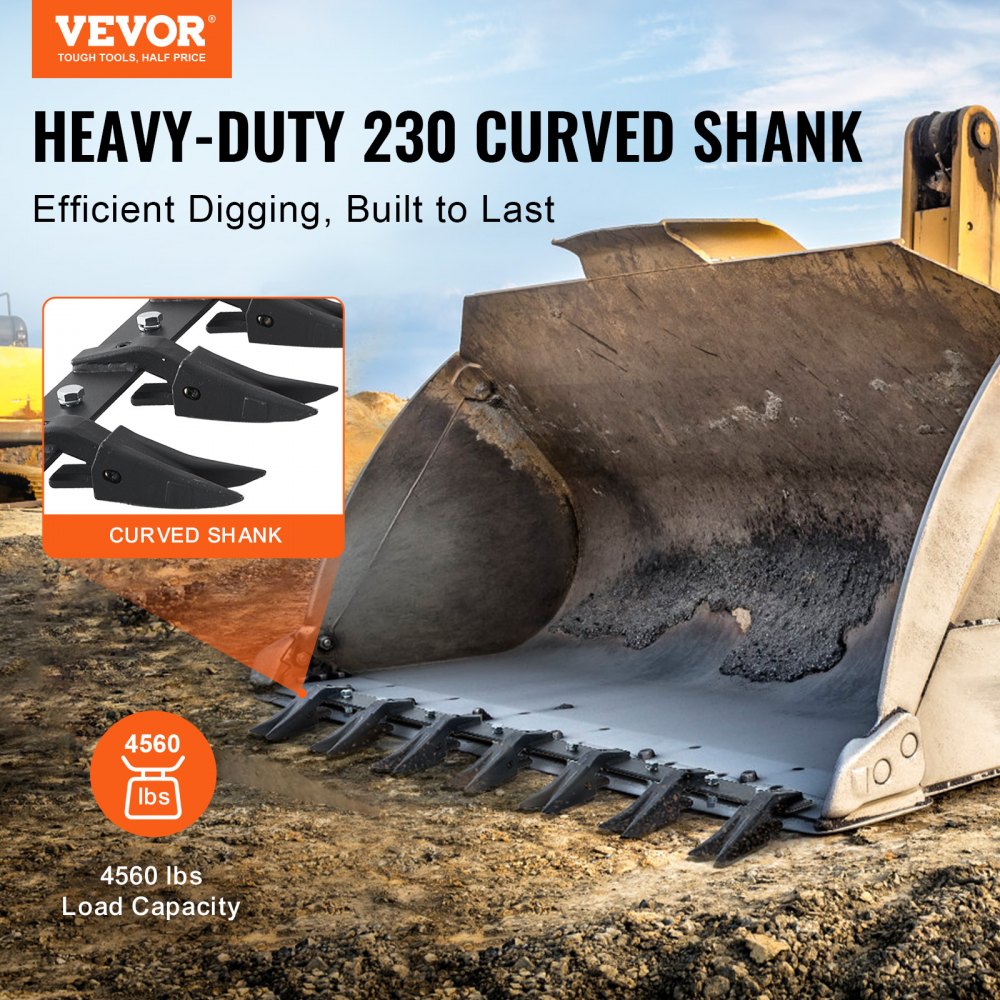 ZZ0353 - Durable 53'' Q345 Steel Tractor Bucket Tooth Bar for Heavy-Duty Use
