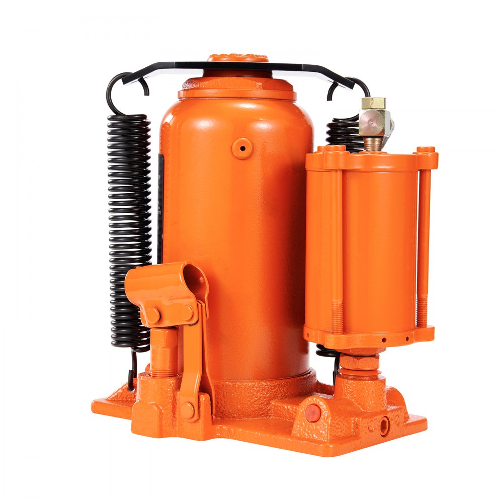 QJD-Q01-020A - 20 Ton Air Hydraulic Bottle Jack, 10.4" to 19.7" Lift Range