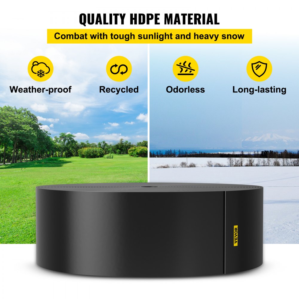 SS-SGY-0007 - 150' HDPE Landscape Edging, 10" Height for Garden Borders