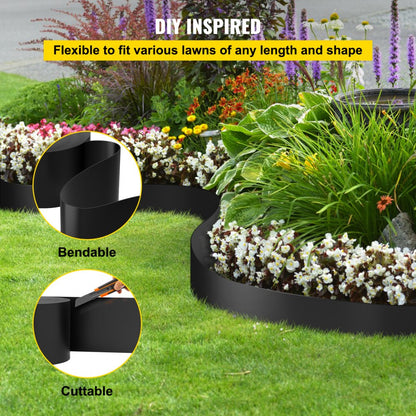 SS-SGY-0007 - 150' HDPE Landscape Edging, 10" Height for Garden Borders