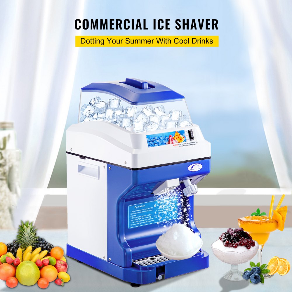 010810903841 - 110V ABS & Stainless Steel Ice Shaver with 5L Hopper