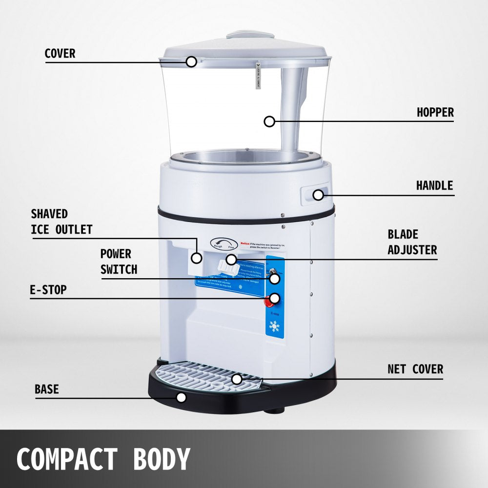 010918265096 - High-Efficiency Ice Shaver with Adjustable Thickness & Stainless Steel Blade