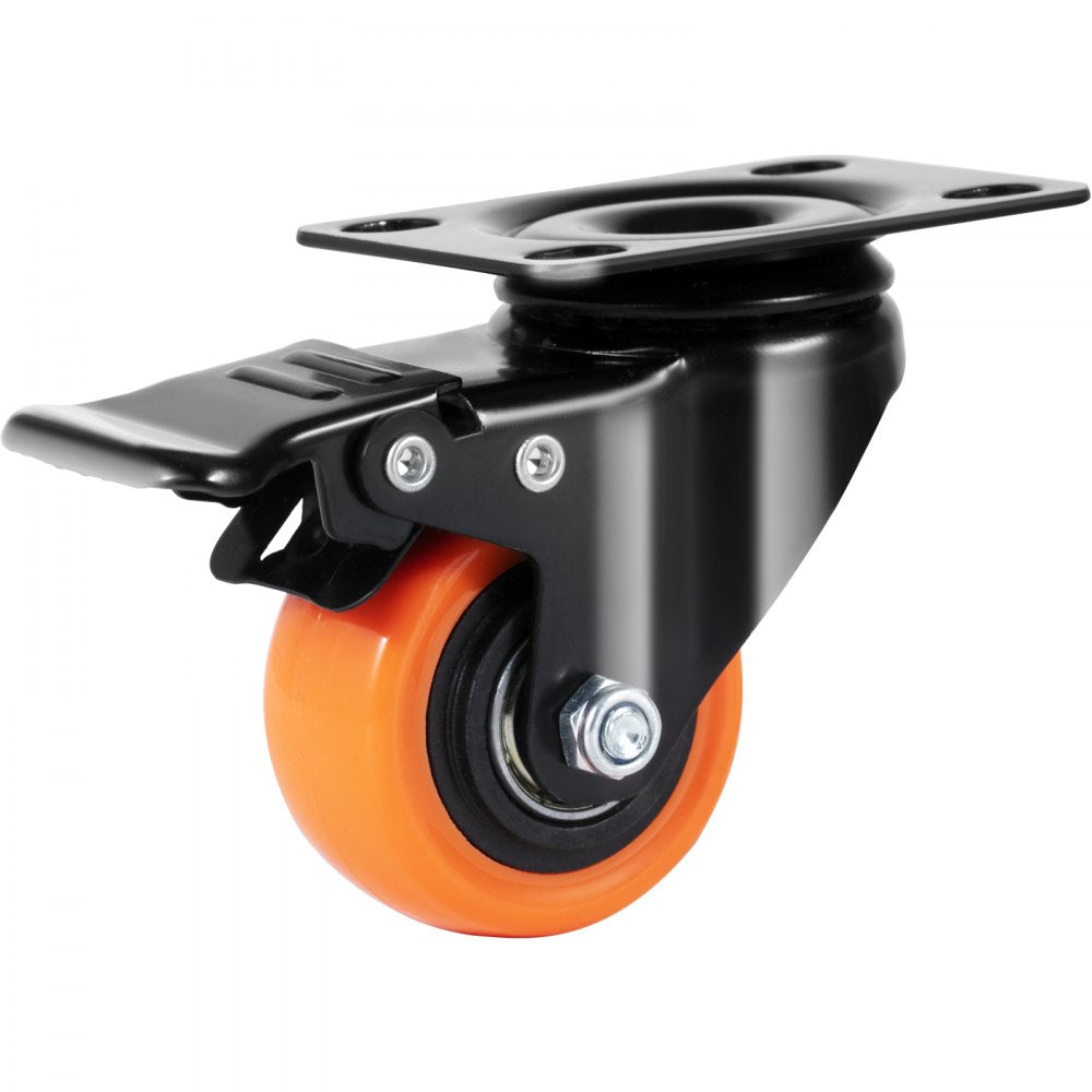 CC-PBJL-2 - Durable 2-Inch Swivel Casters for Heavy Loads, Non-Marking Wheels