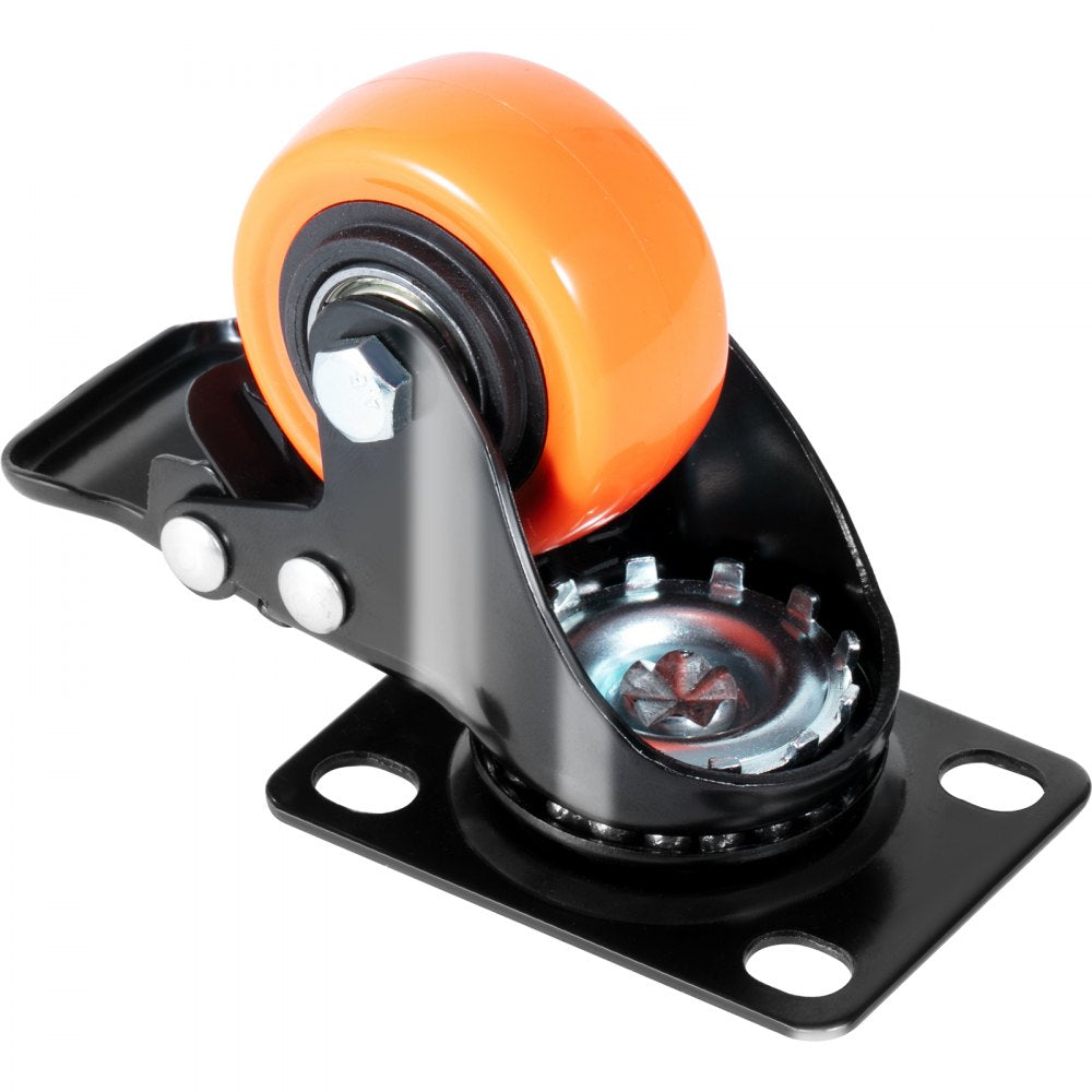 CC-PBJL-2 - Durable 2-Inch Swivel Casters for Heavy Loads, Non-Marking Wheels