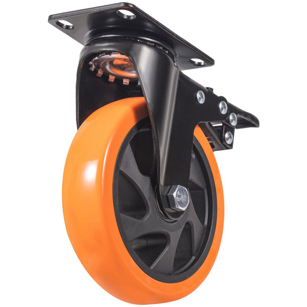 CC-PBJL-5 - Heavy-Duty 5-inch PVC Caster Wheels for Smooth Mobility