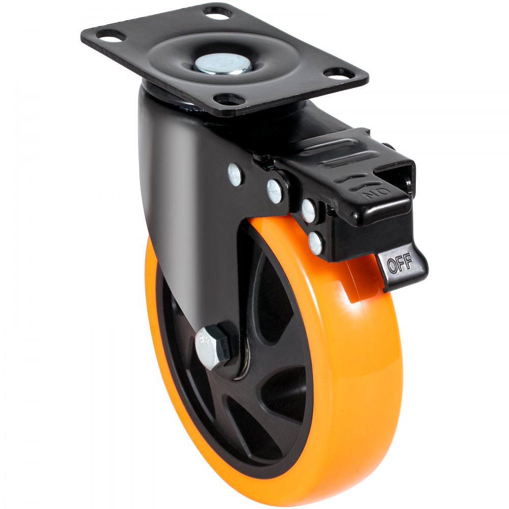 CC-PBJL-5 - Heavy-Duty 5-inch PVC Caster Wheels for Smooth Mobility