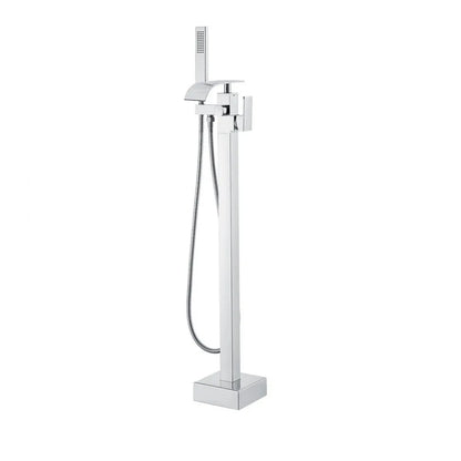 2732 - Luxurious Freestanding Bathtub Faucet with Handheld Shower, Brass & Stainless Steel