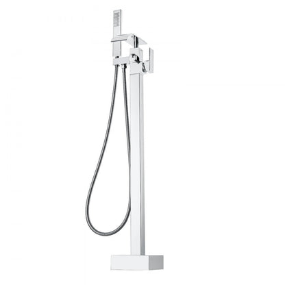 2732 - Luxurious Freestanding Bathtub Faucet with Handheld Shower, Brass & Stainless Steel