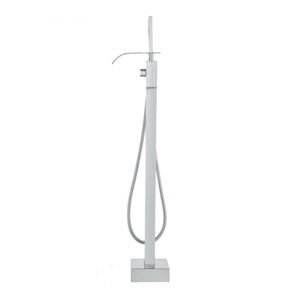 2732 - Luxurious Freestanding Bathtub Faucet with Handheld Shower, Brass & Stainless Steel