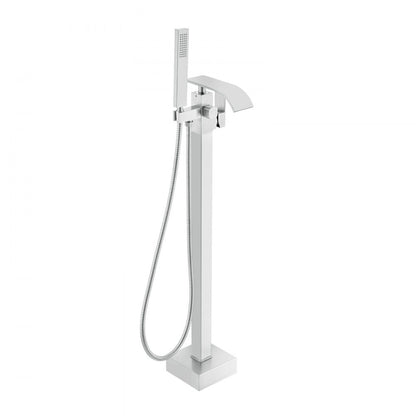2732 - Luxurious Freestanding Bathtub Faucet with Handheld Shower, Brass & Stainless Steel