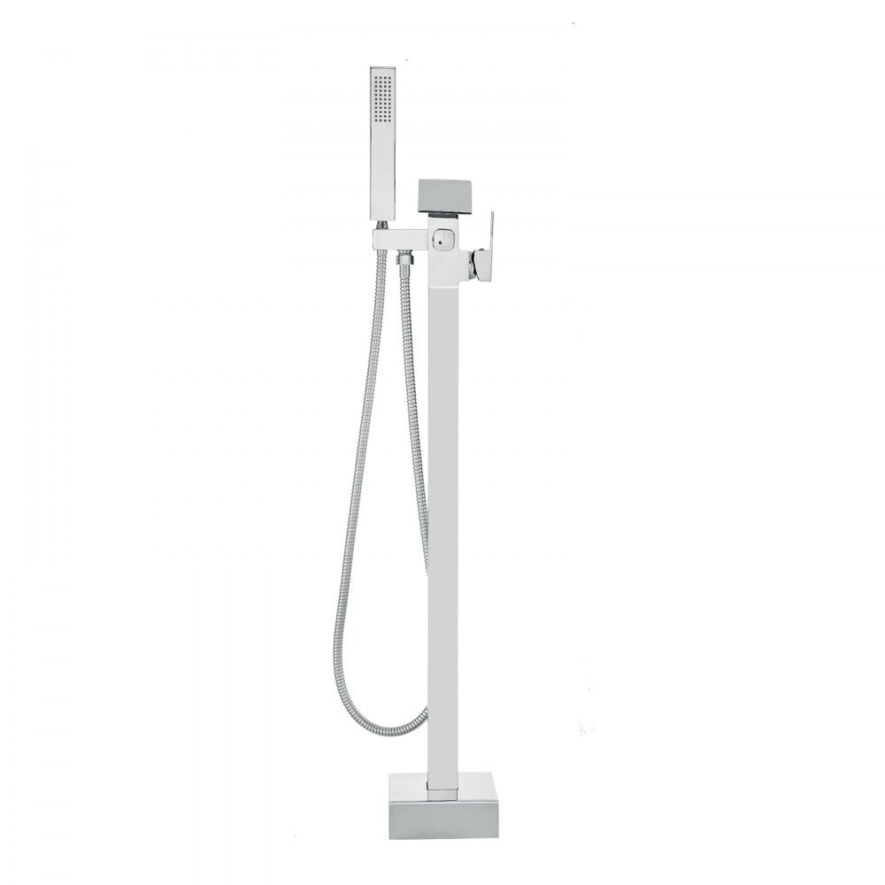 2732 - Luxurious Freestanding Bathtub Faucet with Handheld Shower, Brass & Stainless Steel