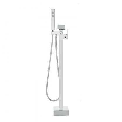 2732 - Luxurious Freestanding Bathtub Faucet with Handheld Shower, Brass & Stainless Steel
