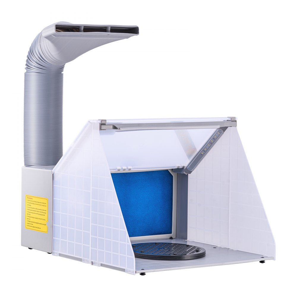 HS-E420DCLK - VEVOR Portable Airbrush Spray Booth with LED Lights 5.6ft Exhaust