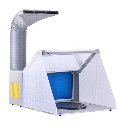 HS-E420DCLK - VEVOR Portable Airbrush Spray Booth with LED Lights 5.6ft Exhaust
