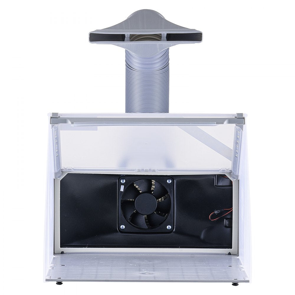 HS-E420DCLK - VEVOR Portable Airbrush Spray Booth with LED Lights 5.6ft Exhaust