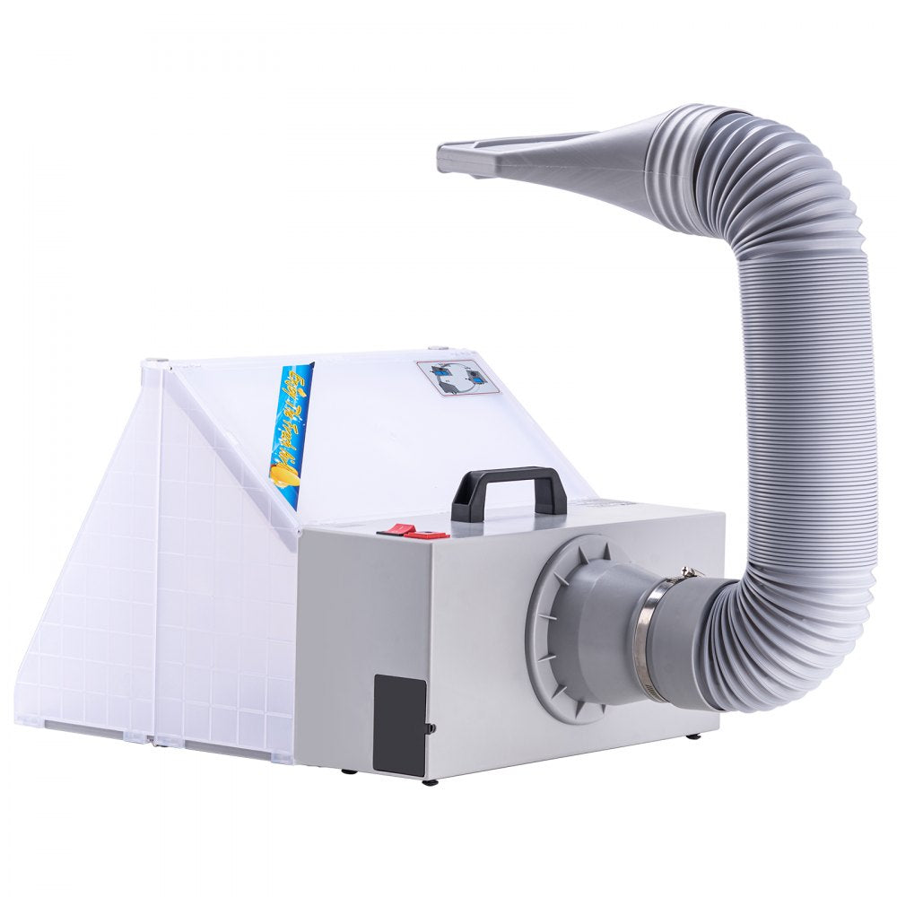 HS-E420DCLK - VEVOR Portable Airbrush Spray Booth with LED Lights 5.6ft Exhaust