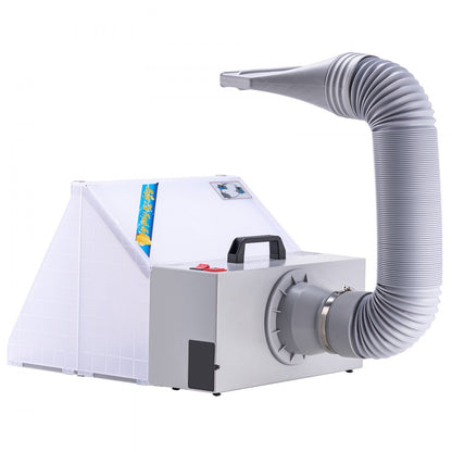 HS-E420DCLK - VEVOR Portable Airbrush Spray Booth with LED Lights 5.6ft Exhaust