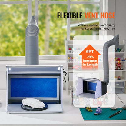 AH310 - Portable 15.94" Airbrush Spray Booth for Creative Projects
