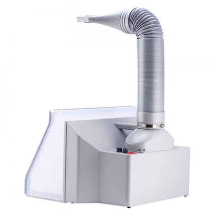 HS-E550BLK - Portable Dual-Fan Airbrush Booth with LED Lighting and Turntable