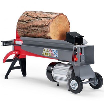 YP5225 - 6.5T Electric Log Splitter with Dual-Hand Controls and 5.7" Wheels