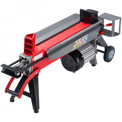 YP5225 - 6.5T Electric Log Splitter with Dual-Hand Controls and 5.7" Wheels