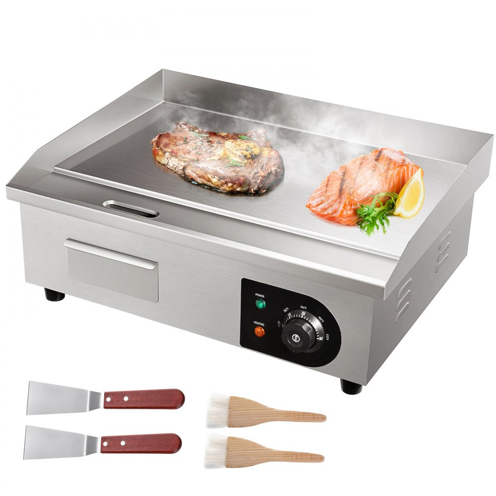EG-818US - 21" Stainless Steel Electric Griddle with Adjustable Temperature