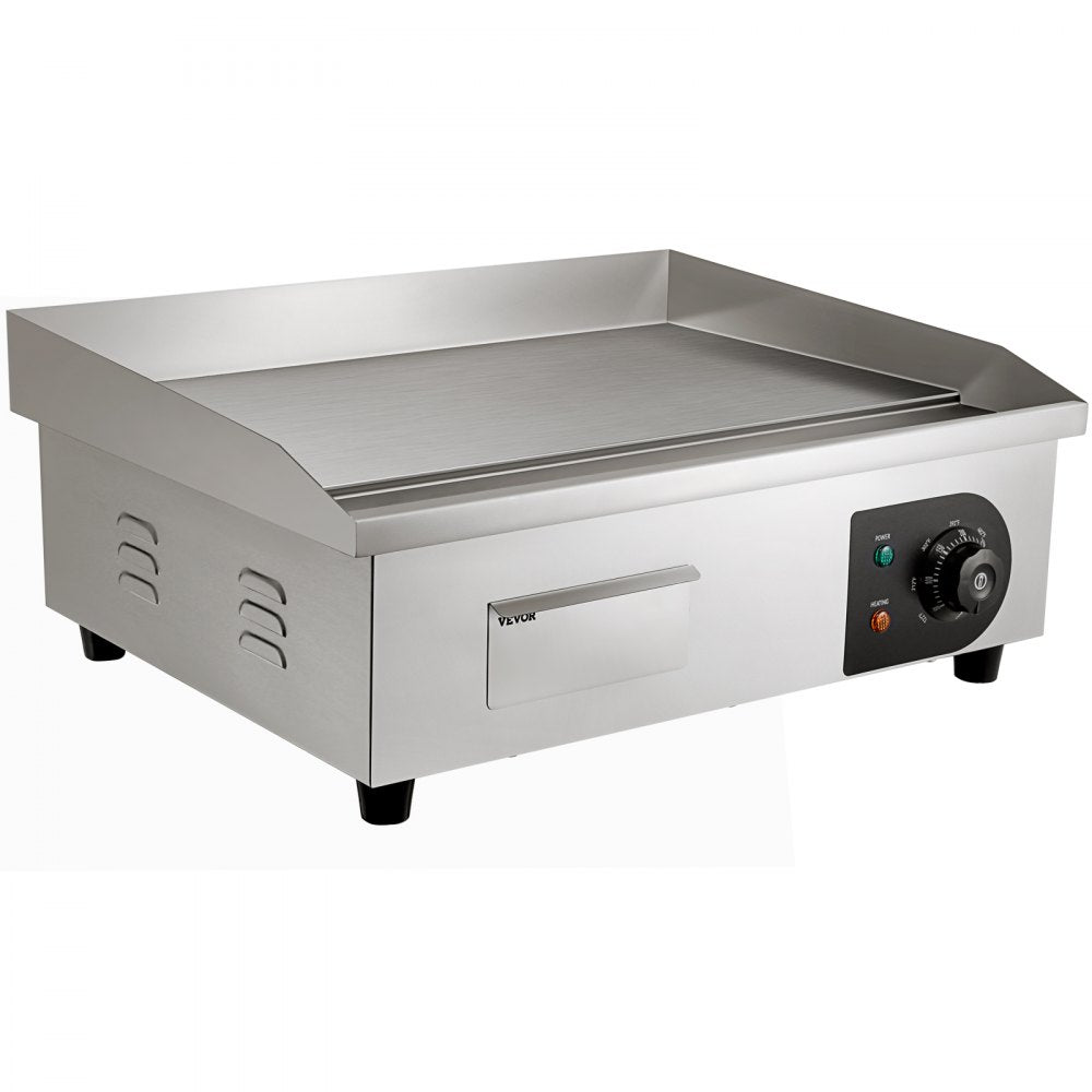 EG-818US - 21" Stainless Steel Electric Griddle with Adjustable Temperature