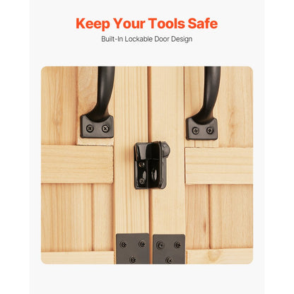 TY-OP2419 - Large Waterproof Wooden Shed for Organized Tool Storage