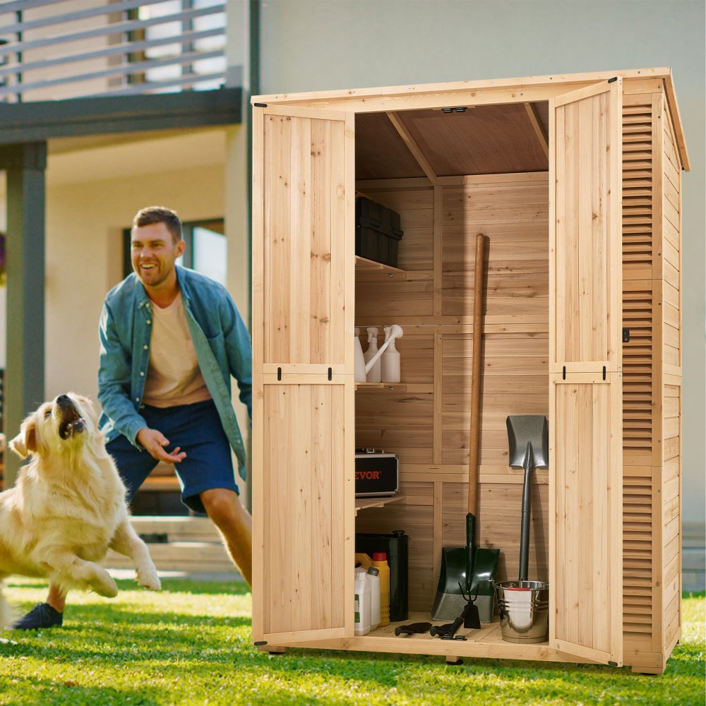 TY-OP2419 - Large Waterproof Wooden Shed for Organized Tool Storage