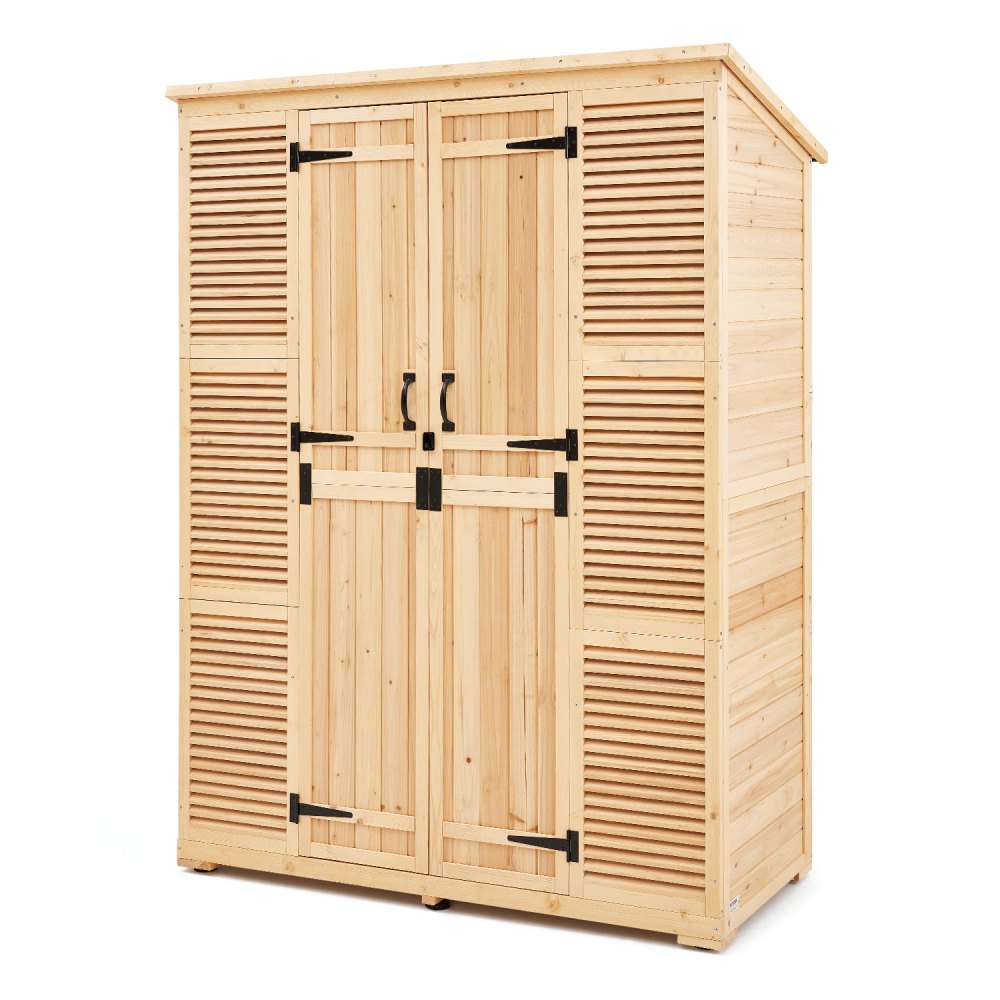 TY-OP2419 - Large Waterproof Wooden Shed for Organized Tool Storage