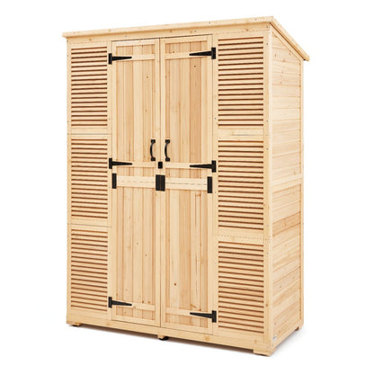 TY-OP2419 - Large Waterproof Wooden Shed for Organized Tool Storage