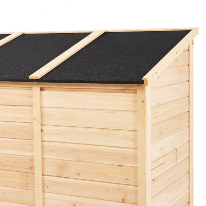 TY-OP2419 - Large Waterproof Wooden Shed for Organized Tool Storage