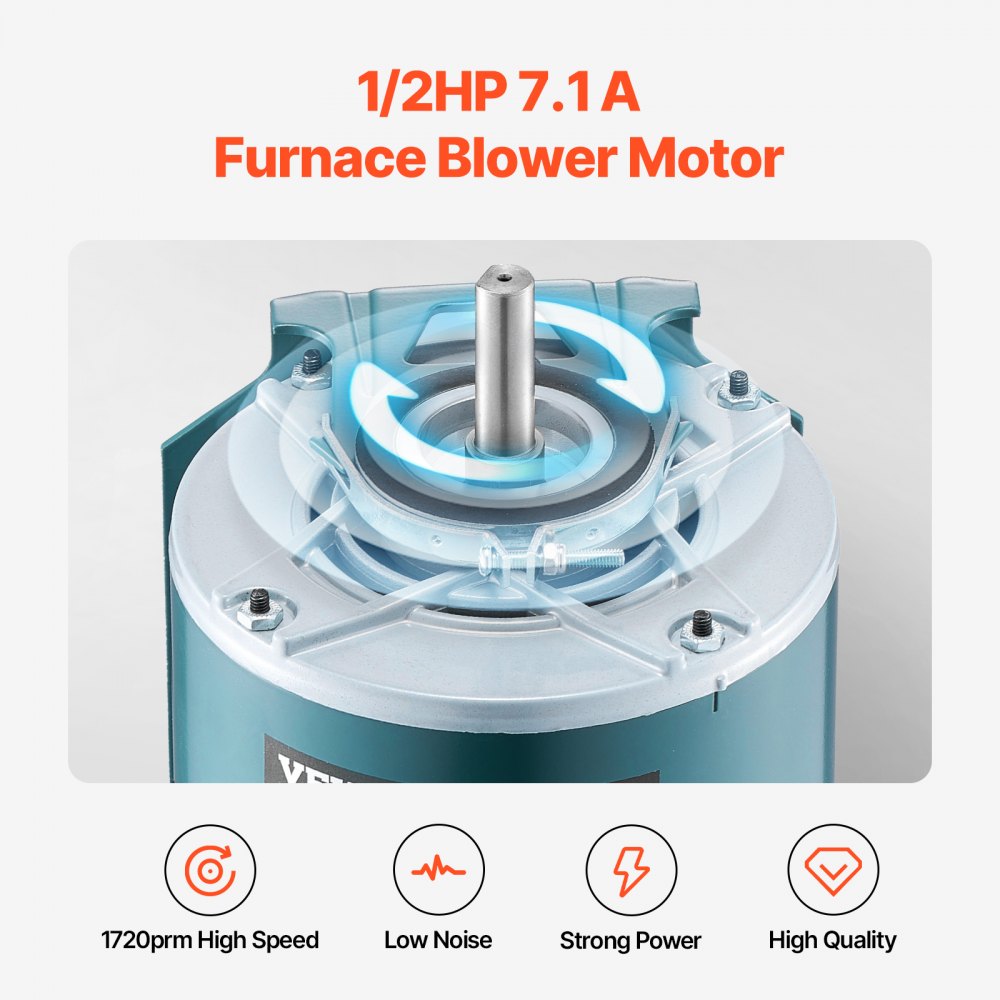 YU370-4G01 - 1/2HP 1720 RPM Blower Motor for Efficient Heating & Cooling