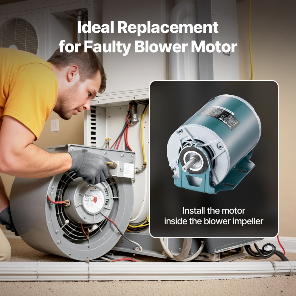 YU370-4G01 - 1/2HP 1720 RPM Blower Motor for Efficient Heating & Cooling