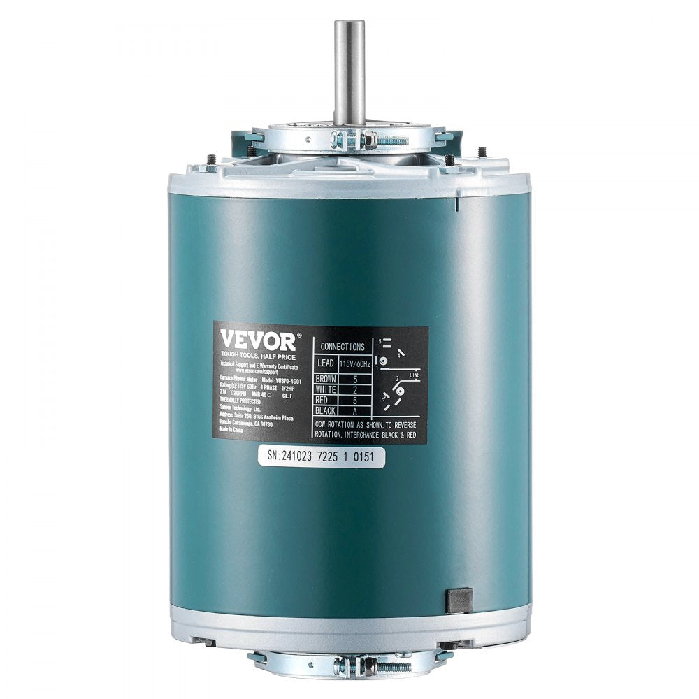 YU370-4G01 - 1/2HP 1720 RPM Blower Motor for Efficient Heating & Cooling