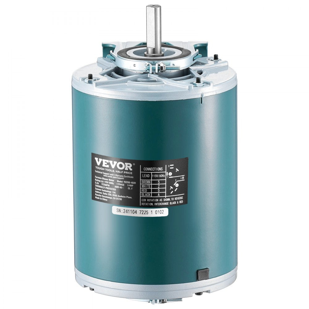 YU200-4G01 - 1/4HP 1725RPM Blower Motor with CW/CCW 0.78" Shaft