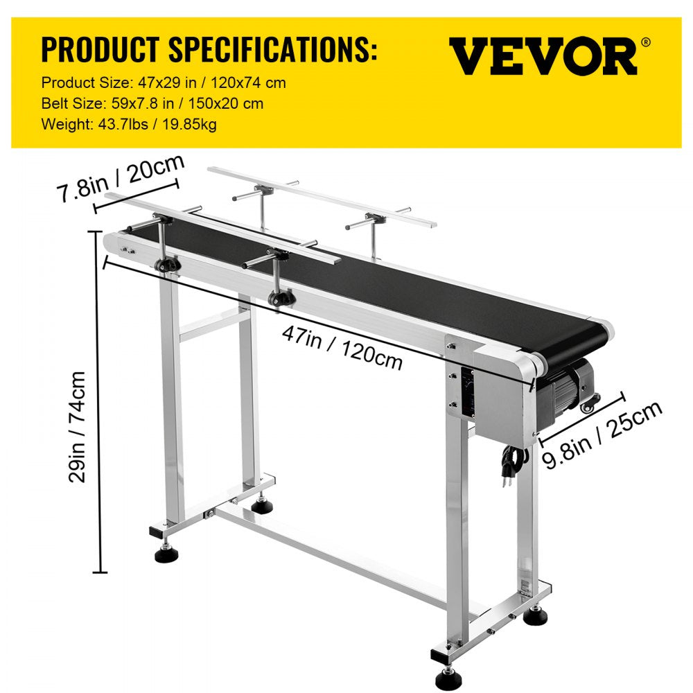 010756710227 - Durable Stainless Steel Belt Conveyor for Efficient Operations