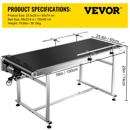010686970198 - Stainless Steel Belt Conveyor for High-Efficiency Two-Way Transport