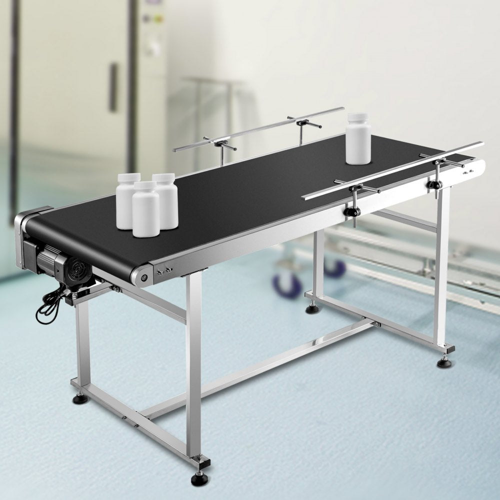 010686970198 - Stainless Steel Belt Conveyor for High-Efficiency Two-Way Transport