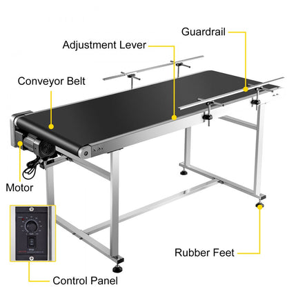 010686970198 - Stainless Steel Belt Conveyor for High-Efficiency Two-Way Transport