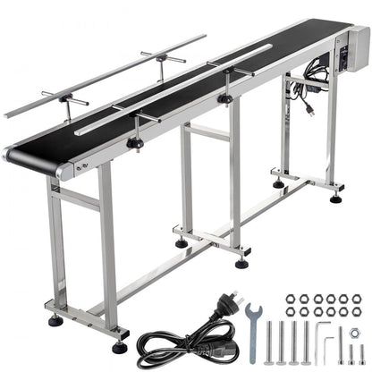 010829199622 - 71-Inch Stainless Steel Belt Conveyor with 60W Motor