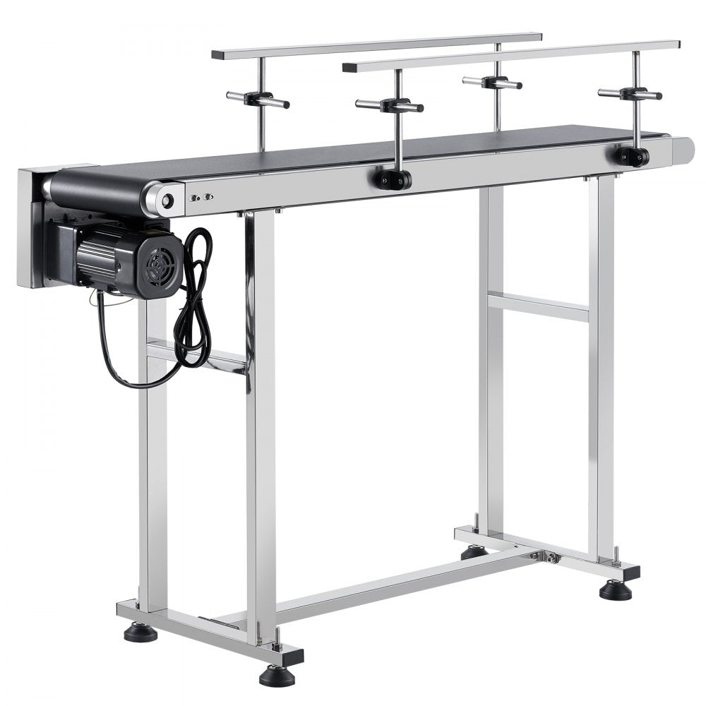 MS12020 - 47" VEVOR Stainless Steel Adjustable Speed Conveyor for Versatile Applications