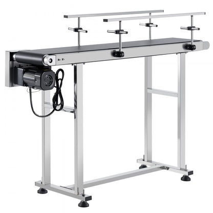 MS12020 - 47" VEVOR Stainless Steel Adjustable Speed Conveyor for Versatile Applications