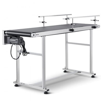 MS15040 - Heavy-Duty Stainless Steel 59" Belt Conveyor with Adjustable Speed