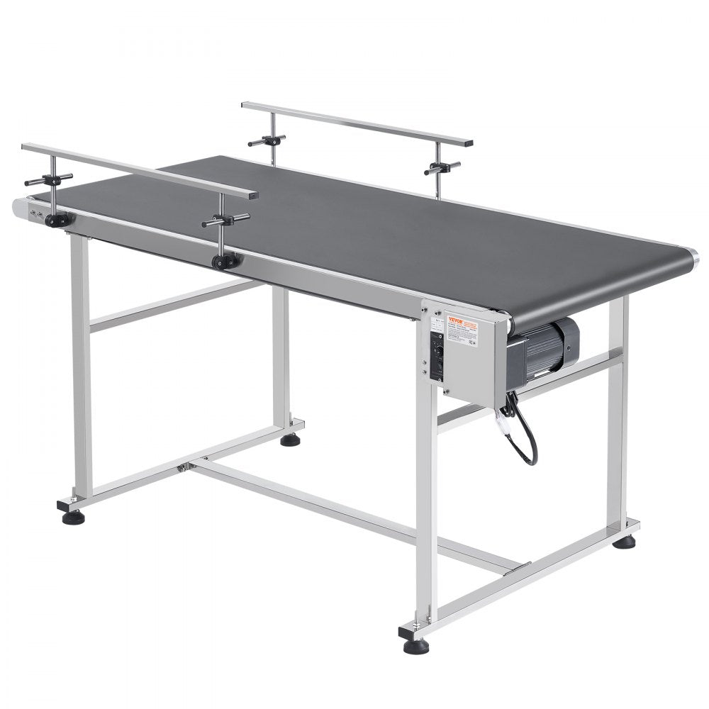 MS15060 - 59x23.6" Heavy-Duty Stainless Steel Conveyor with Adjustable Speeds