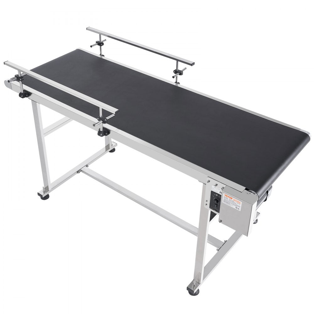 MS15060 - 59x23.6" Heavy-Duty Stainless Steel Conveyor with Adjustable Speeds